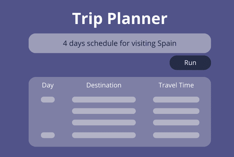 build AI trip planner