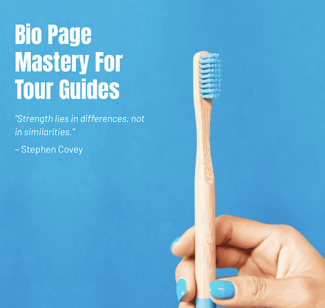 Free Bio Page Mastery For Tour Guides Course